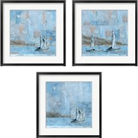 Framed Sailboat 3 Piece Framed Art Print Set