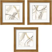 Framed 'Neutral Momentum 3 Piece Framed Art Print Set' border=