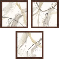 Framed 'Neutral Momentum 3 Piece Framed Art Print Set' border=