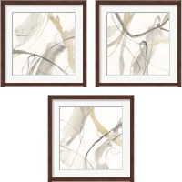 Framed 'Neutral Momentum 3 Piece Framed Art Print Set' border=