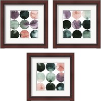 Framed 'Seafoam Fizz 3 Piece Framed Art Print Set' border=