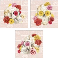 Framed Fiesta de la Vida Muertos 3 Piece Art Print Set