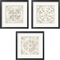 Framed 'Monochrome Motif 3 Piece Framed Art Print Set' border=