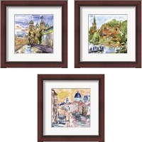 Framed 'River City 3 Piece Framed Art Print Set' border=