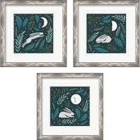 Framed 'Sweet Dreams Bunny 3 Piece Framed Art Print Set' border=