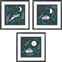 Framed 'Sweet Dreams Bunny 3 Piece Framed Art Print Set' border=