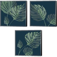 Framed 'Monstera  3 Piece Canvas Print Set' border=