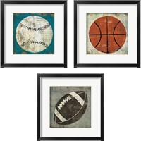 Framed Ball 3 Piece Framed Art Print Set