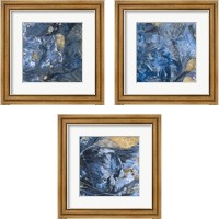 Framed Gilded Indigo 3 Piece Framed Art Print Set