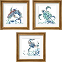 Framed Undersea Luau 3 Piece Framed Art Print Set