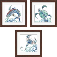 Framed Undersea Luau 3 Piece Framed Art Print Set