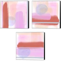 Framed Translucent Madras 3 Piece Canvas Print Set