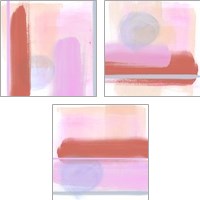 Framed 'Translucent Madras 3 Piece Art Print Set' border=