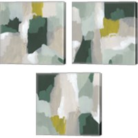 Framed 'Tundra Summer 3 Piece Canvas Print Set' border=