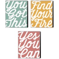 Framed Positivity 3 Piece Canvas Print Set