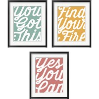 Framed Positivity 3 Piece Framed Art Print Set