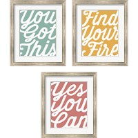 Framed Positivity 3 Piece Framed Art Print Set