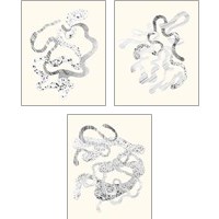 Framed 'Cattywampus  3 Piece Art Print Set' border=