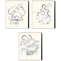 Framed 'Cattywampus  3 Piece Canvas Print Set' border=