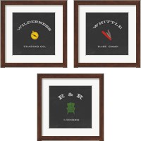 Framed 'Cabin Life 3 Piece Framed Art Print Set' border=