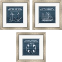Framed Vintage Sailing Knots 3 Piece Framed Art Print Set