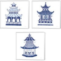 Framed 'Everyday Chinoiserie 3 Piece Canvas Print Set' border=