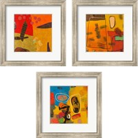 Framed Conversations in the Abstract 3 Piece Framed Art Print Set