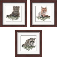 Framed Baby Forest Animal 3 Piece Framed Art Print Set