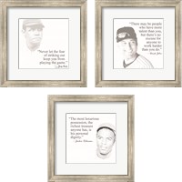 Framed Baseball Greats 3 Piece Framed Art Print Set