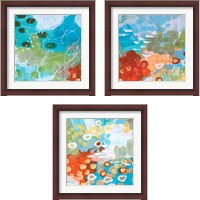 Framed 'Superbloom 3 Piece Framed Art Print Set' border=