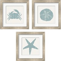 Framed 'From The Sea  3 Piece Framed Art Print Set' border=