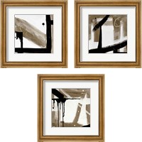 Framed 'Bold Abstract 3 Piece Framed Art Print Set' border=