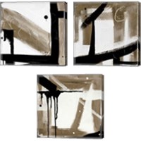 Framed 'Bold Abstract 3 Piece Canvas Print Set' border=