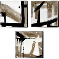 Framed 'Bold Abstract 3 Piece Canvas Print Set' border=