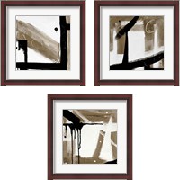 Framed Bold Abstract 3 Piece Framed Art Print Set