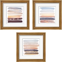 Framed Sunset Stripes 3 Piece Framed Art Print Set