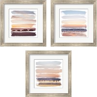 Framed Sunset Stripes 3 Piece Framed Art Print Set