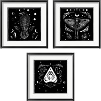 Framed All Hallows Eve Sq no Words 3 Piece Framed Art Print Set