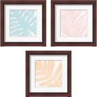 Framed Tropical Treasures Pastel 3 Piece Framed Art Print Set