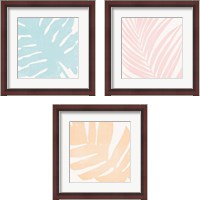 Framed Tropical Treasures Pastel 3 Piece Framed Art Print Set