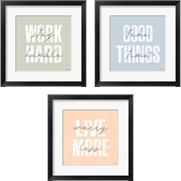 Framed Morning Affirmations 3 Piece Framed Art Print Set