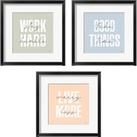 Framed Morning Affirmations 3 Piece Framed Art Print Set