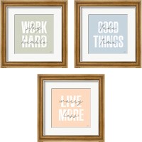 Framed Morning Affirmations 3 Piece Framed Art Print Set