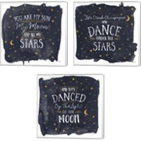 Framed 'Celestial Love 3 Piece Canvas Print Set' border=