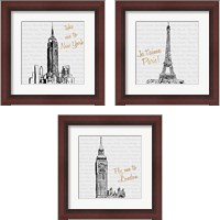 Framed Travel Pack 3 Piece Framed Art Print Set