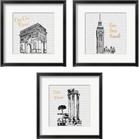 Framed Travel Pack 3 Piece Framed Art Print Set