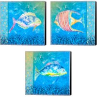 Framed Under the Sea 3 Piece Canvas Print Set