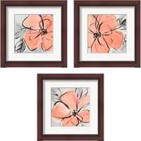 Framed Cafe Rose 3 Piece Framed Art Print Set