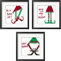 Framed Holiday Legs 3 Piece Framed Art Print Set