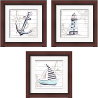 Framed Explore Nautical 3 Piece Framed Art Print Set